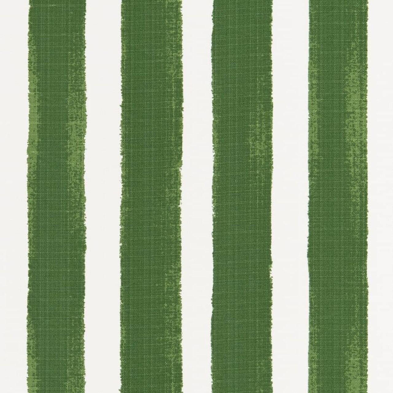 Green Stain Resistant Performance Pet Friendly Stripe Print Upholstery Fabric by The Yard - SKU: Michaela Green